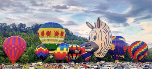 53rd Annual Helen to the Atlantic Hot Air Balloon Race is underway
